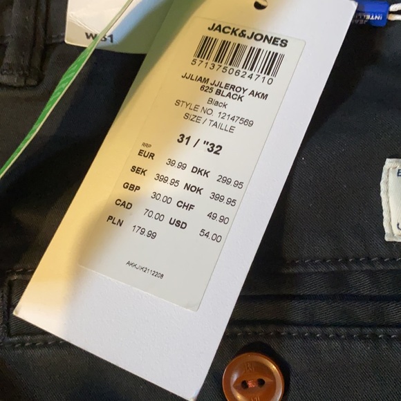 NWT Jack and Jones black pants - Picture 5 of 6